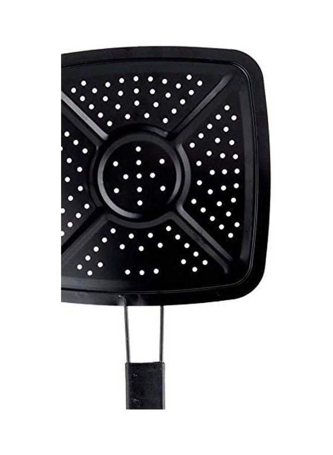 قاسم Square Burning Rice Preventer With Stainless Steel Handle Black  - Image 2