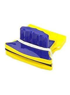 AS SEEN ON TV Magnetic Double Sided Window Glass Wiper Yellow/BLue 11.4x10cm  - Image 1