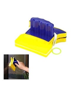 AS SEEN ON TV Magnetic Double Sided Window Glass Wiper Yellow/BLue 11.4x10cm  - Image 2