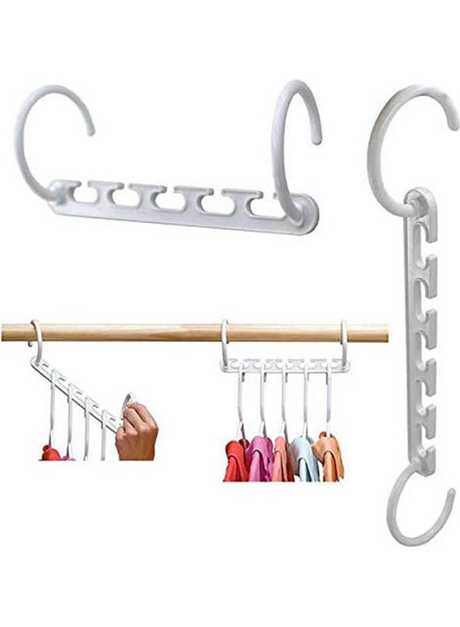 Clothes Hanger Multi-Function Space Saver Wonder Closet Organizer Hook White 26.5x11.5cm  - Image 2