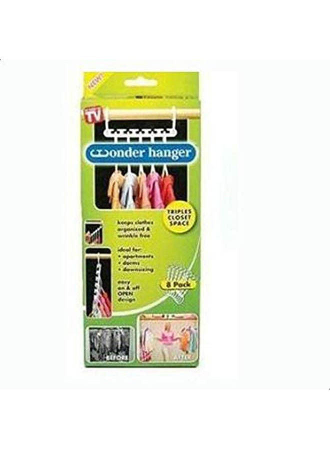 2Pcs Lot X Space Saver Wonder Magic Hanger Closet Organizer White