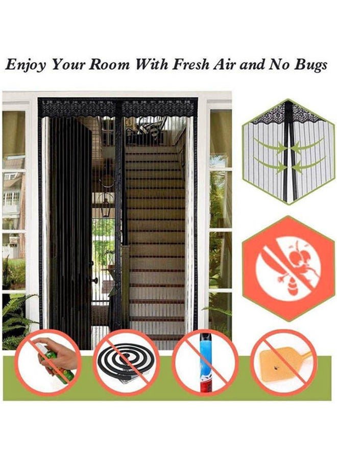 Generic - Polyester Solid Pattern - Anti Mosquito Curtain Black - Image 1