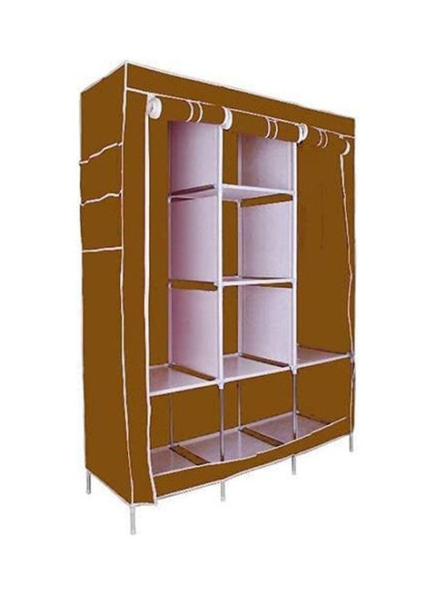 Portable Clothes Storage Gd-88130 Closet Brown 175x130x45cm