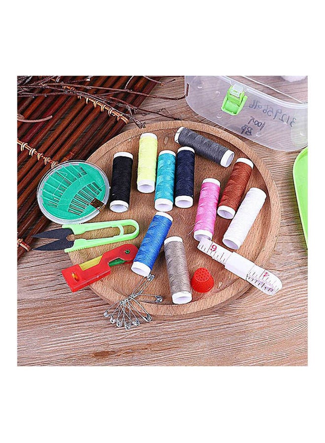 Portable Mini Travel Sewing Box With Needle Threads Multicolour - Image 2