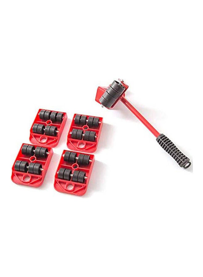 Generic - Five-Piece Set Multi-Functional Heavy Load Handling Combination Household Hardware Furniture Moving Tool Red - Image 1