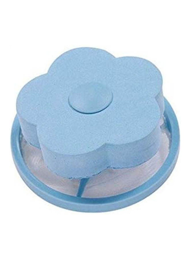 Home Floating Lint Hair Catcher Mesh Pouch Washing Machine Laundry Filter Bag Blue - Image 1