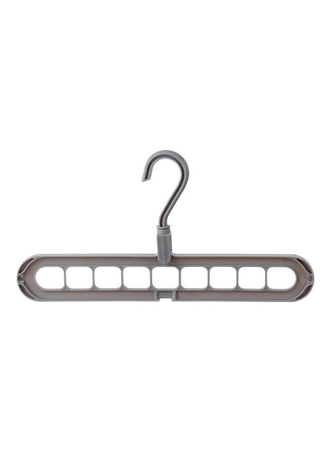 Generic Plastic Clothes Hanger  9 Holes Grey  - Image 1