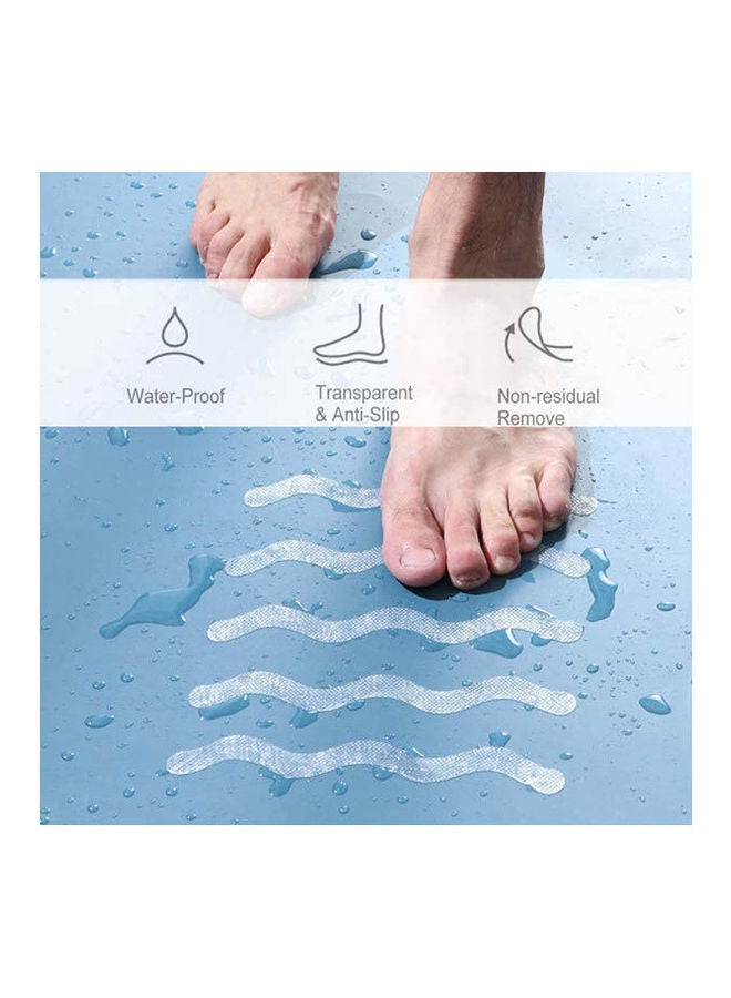 ذا باك Safe Anti Slip Shower Stickers, Bath Tub (16) Clear  - Image 2