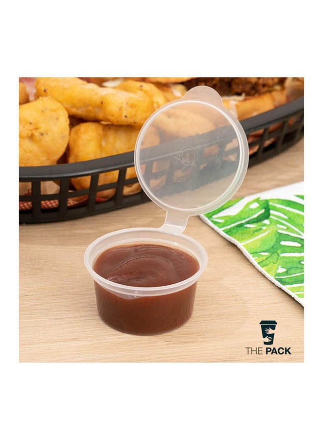 THE PACK - Durable Disposable Plastic Sauce Containers For Samples (20Cups,) Clear 5ml - Image 1