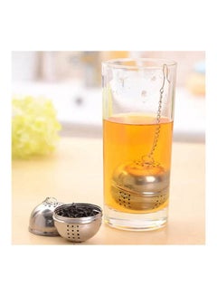 THE PACK Tea Infuser 1Pcs Ball Tea Infuser Mesh Filter Stainless Steel Ball Teakettles Strainer Silver 4.5cm  - Image 2