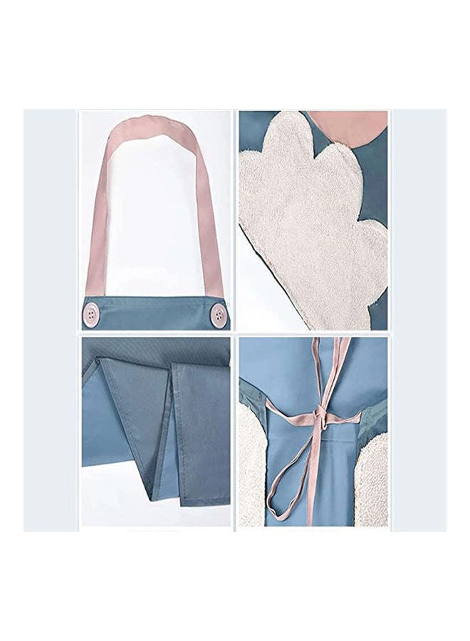 Love Heart Shape Hand Wiped Waterproof Home Kitchen Apron Multicolour - Image 2