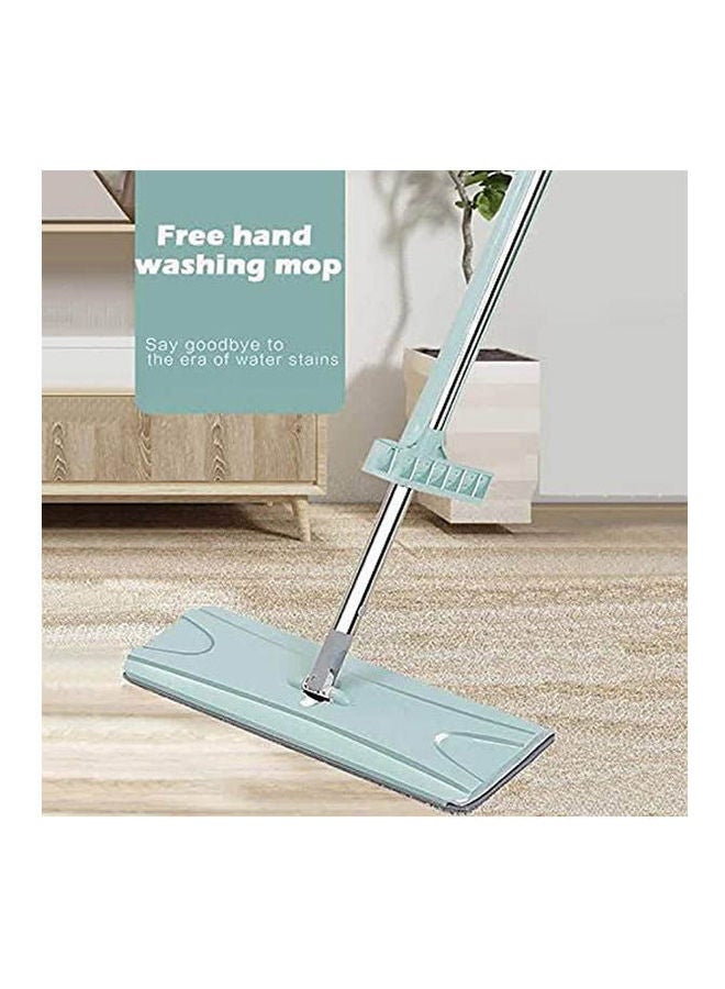 Free Hand Washing Flat Mop Bucket Set With Mop And Cloth BLue