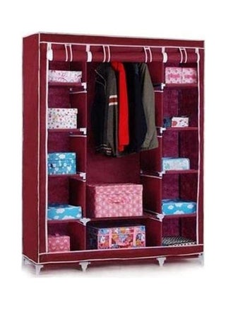 Safari Portable Closet Organizer With 3 Sections Red - v1648980226/N53057205A_1