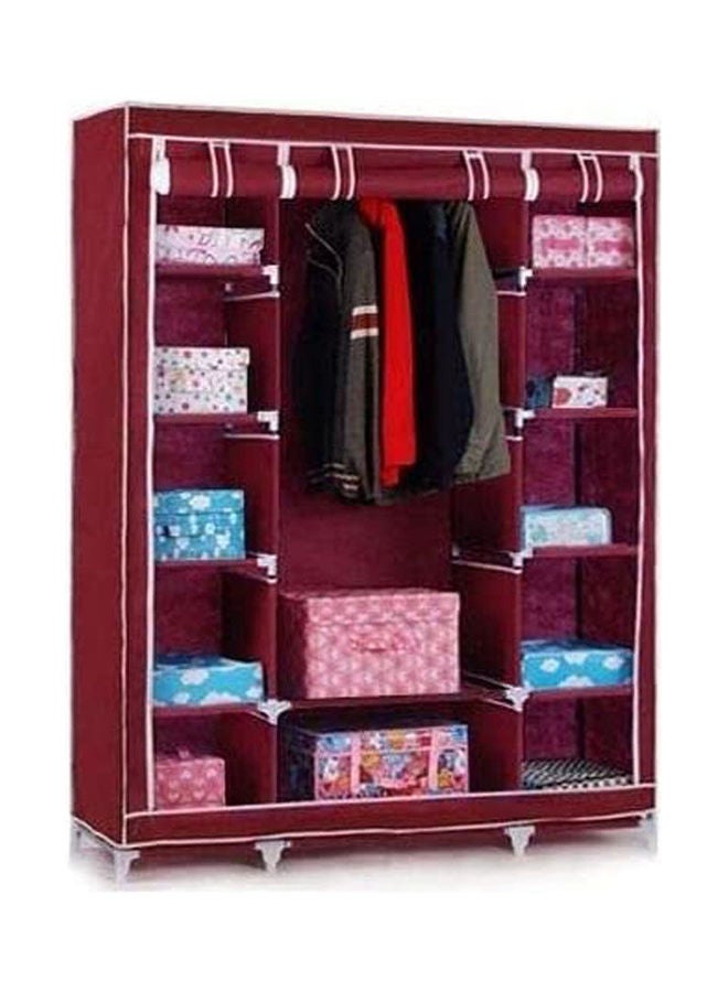 Safari Portable Closet Organizer With 3 Sections Red