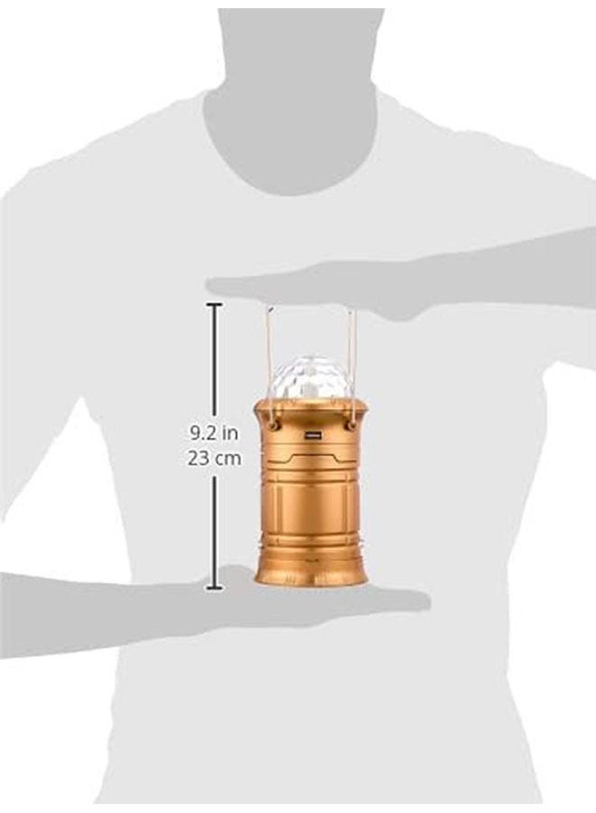 ماركة غير محددة Portable Emergency Camping Led Flashlight Gold ‎14.6 x 9.8 x 9.2cm  - Image 2