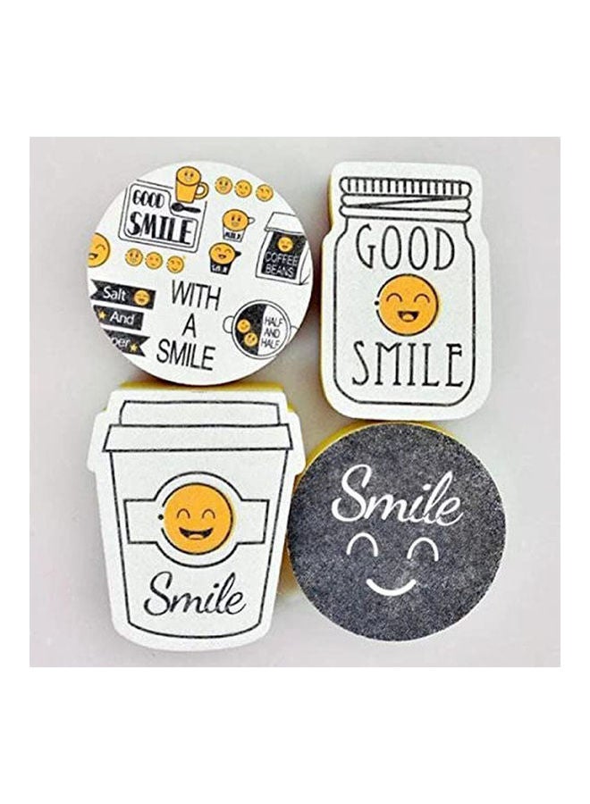 Agfa - Silicone Double-Face Cleaning Sponge And Carbon Fiber Smile Multicolor - Image 1