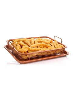 Generic Crisper Copper Baking Sheet Air Fryer - Deluxe Multi-Purpose Copper Brown  - Image 1