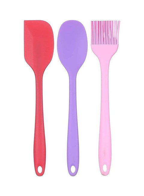 Silicon Cooking Tools Set 3 Pieces Multicolour
