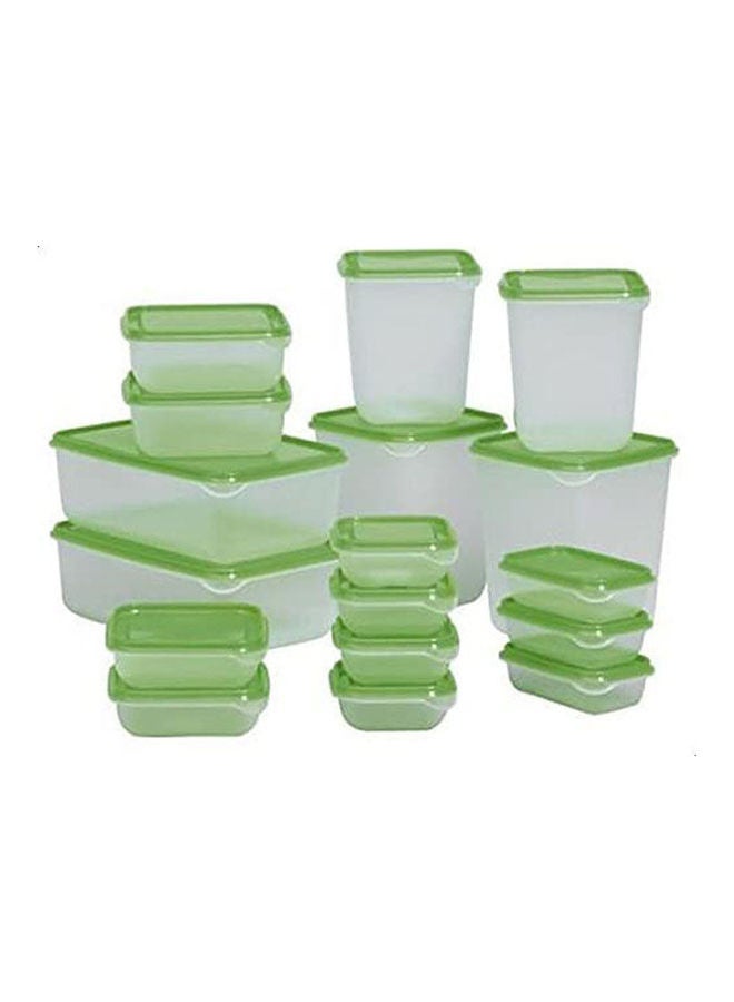 17 Boxes Food Containers Set Green