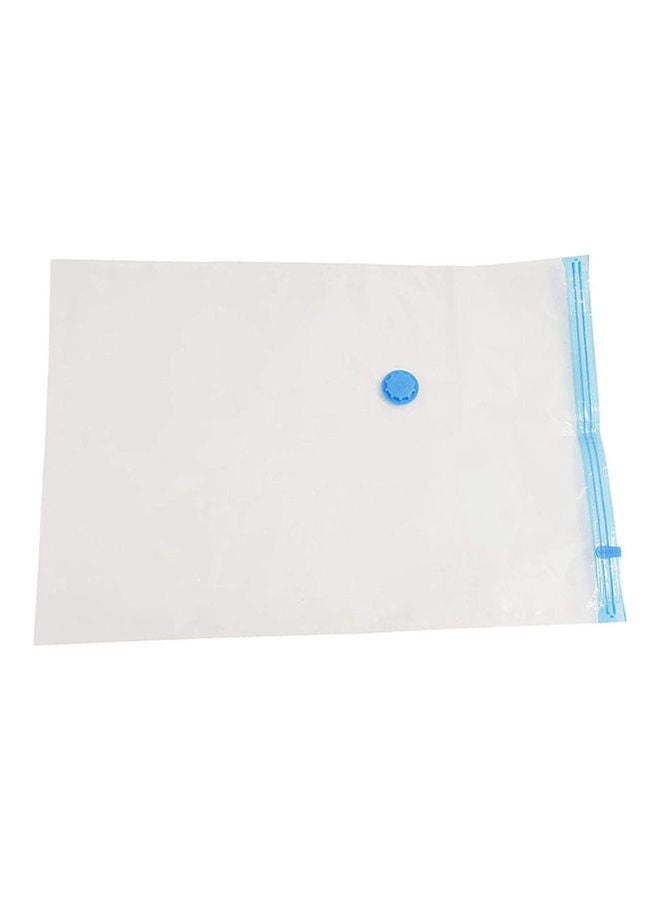 5 Pieces Heavy Duty Large Vacuum Seal Storage Bag Space Saving Cloths Travel Bedding White 70X100cm