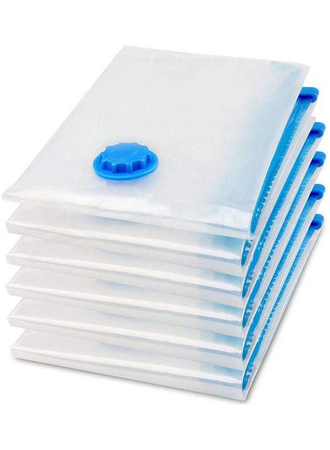 Vacuum Space Saver Reusable Sealer Storage Bags Pack Of 5 White 90X130cm  - Image 1