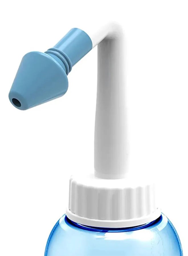 Generic - Nose Wash Neti Pot Sachets Rinse Nasal Irrigation With Water Pulse Saline Bottle Blue 500ml - Image 1