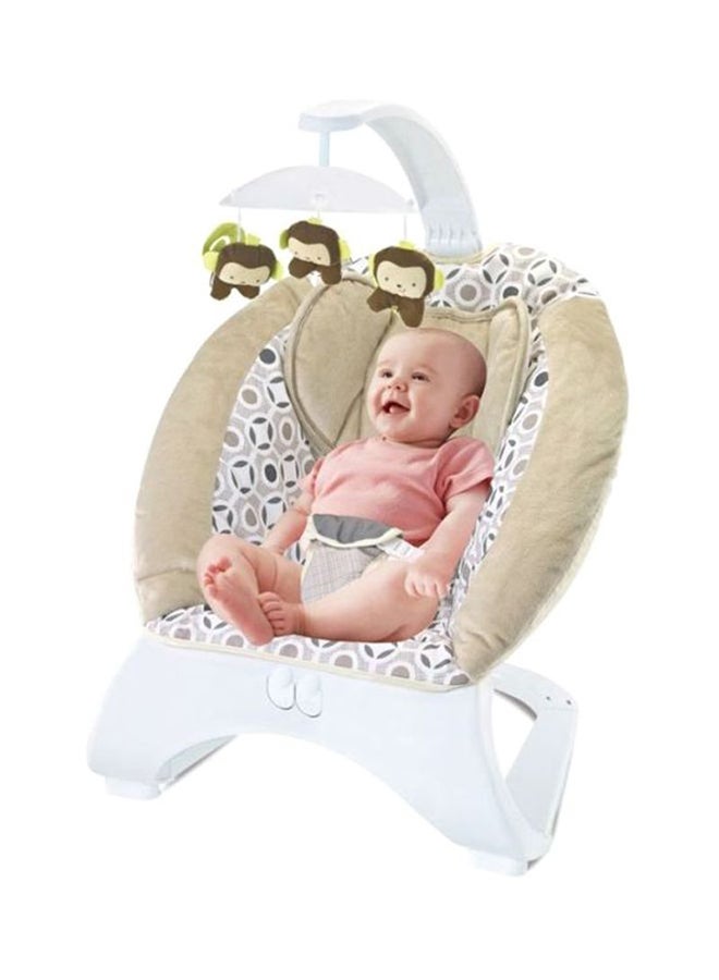 Baby love Baby Durable Elephant Theme Electric Bouncer Chair With Music And Hanging Toys For Children  - Image 2