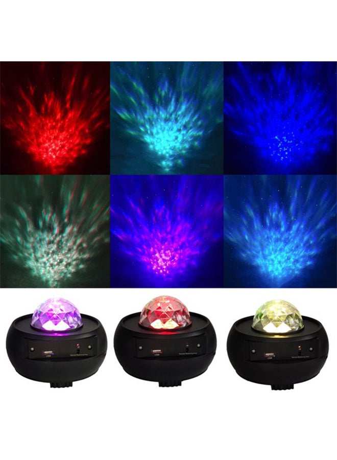 جهاز عرض LED بإضاءة LED متعددة الألوان مع جهاز تحكم عن بعد أسود 15.2x11.7x15.2سم - Image 2