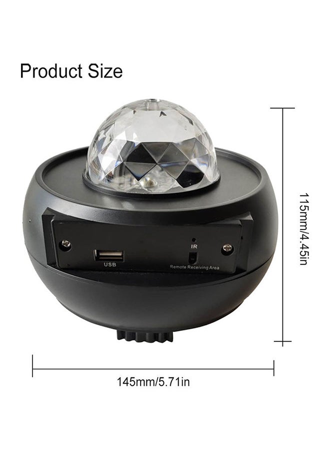 جهاز عرض LED بإضاءة LED متعددة الألوان مع جهاز تحكم عن بعد أسود 15.2x11.7x15.2سم - Image 3