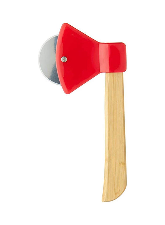 Stainless Steel Pizza Cutter With Wooden Handle Multicolour  - Image 1