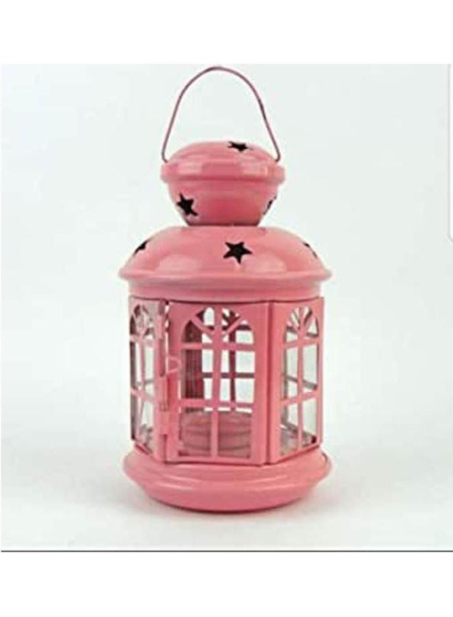 Ramadan Lantern Metal Pink 18cm