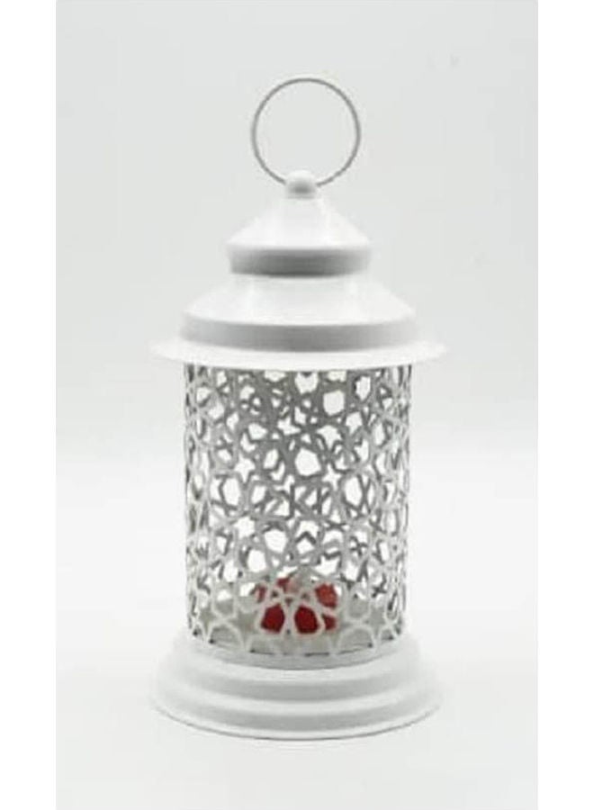 Metal Ramadan Lantern Islamic Style Pinor White