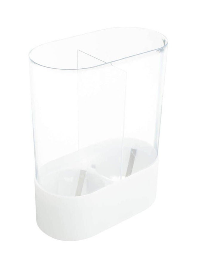 Agfa Double Plastic Cup Dispenser White 26.6 x 18.2cm - Image 2