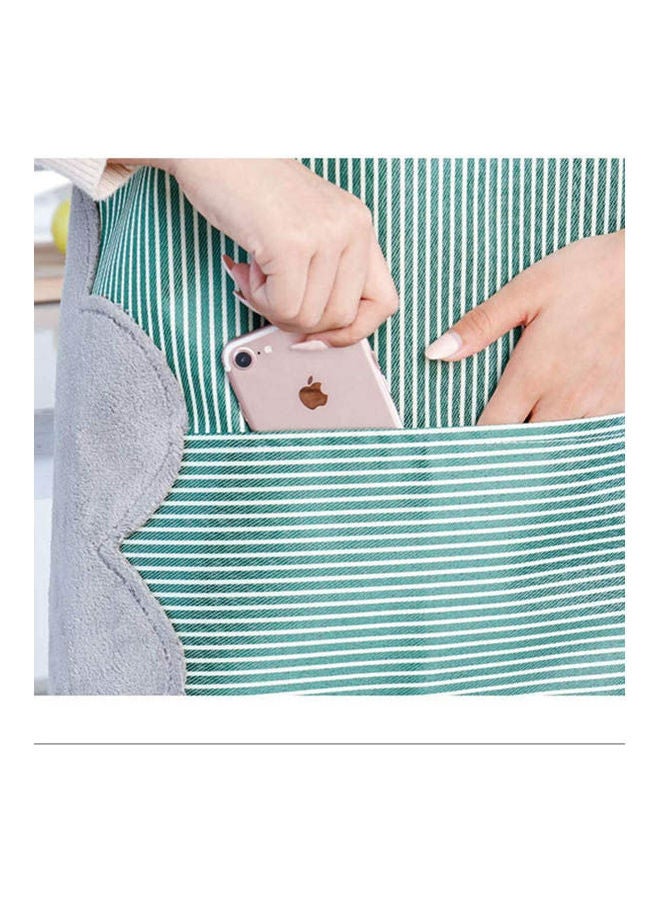 Generic - Adjustable Bib Apron With Pockets Green 21.6 x 13.4cm - Image 1