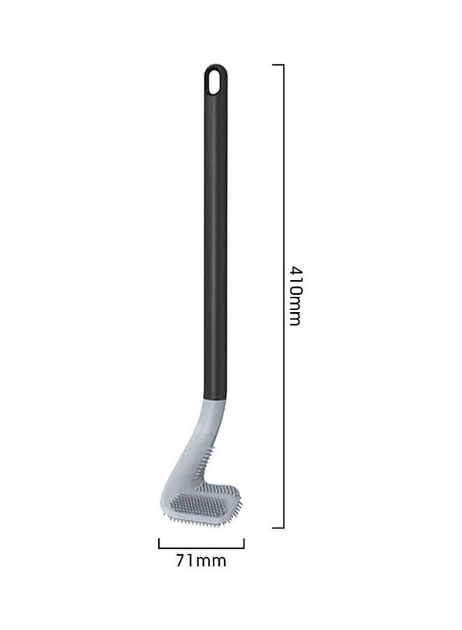 1Pc Long Handle Toilet Cleaning Brush Silicone Multicolour - Image 3