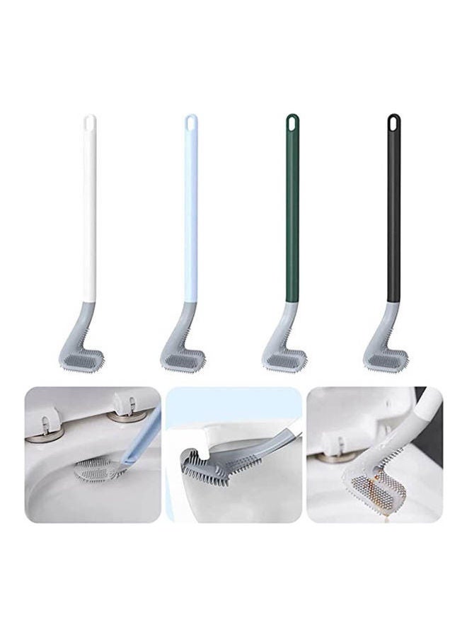 1Pc Long Handle Toilet Cleaning Brush Silicone Multicolour - Image 2