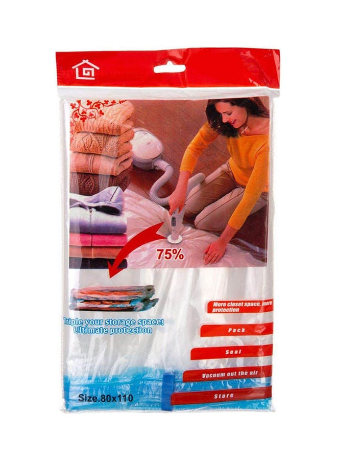 Organizer Vacuum Seal Storage Bag Clear 26x16cm - Image 1