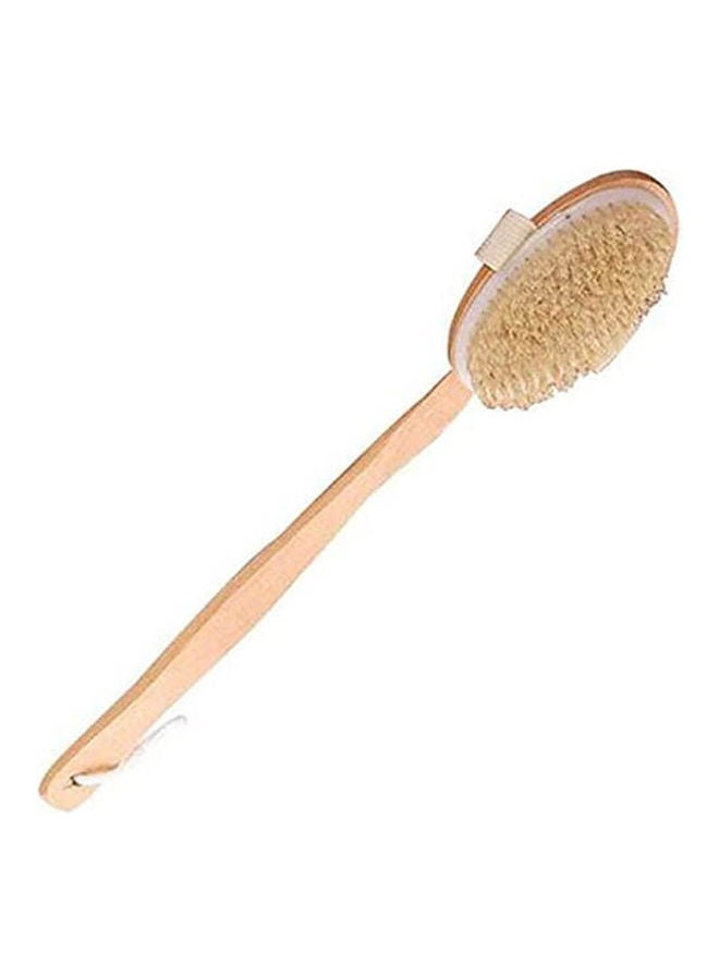 Dry Shower Brush For Body Rubbing Beige 43 x 7.1cm - Image 1