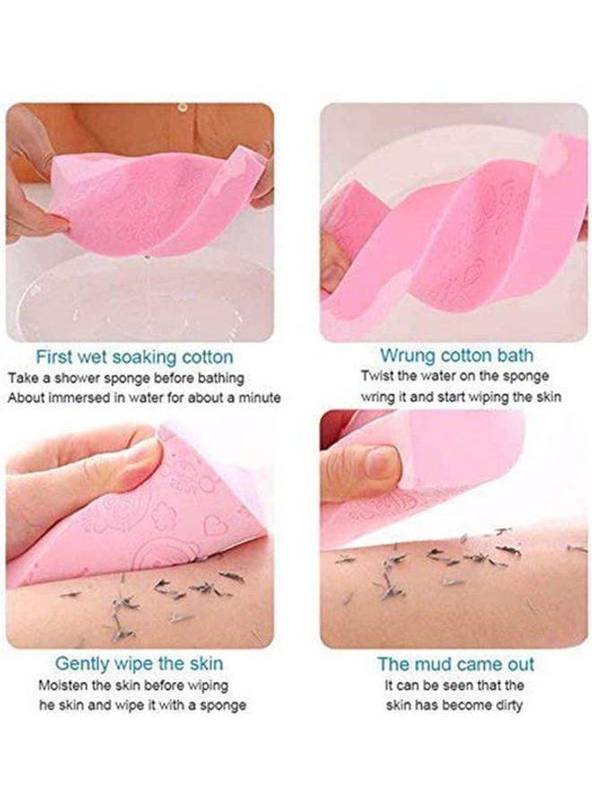 Generic - 3Pcs Ultra Soft Exfoliating Sponge Shower Multicolor 16x12cm - Image 1