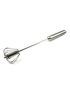 Generic Egg Whisk  Press Hand Auto Rotating Stainless Steel Silver 