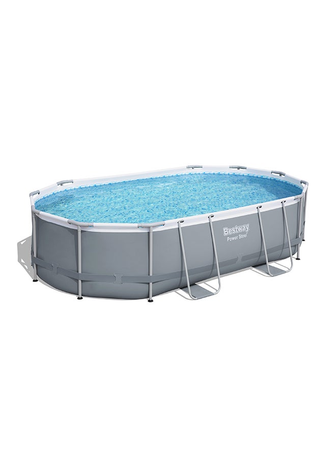 Bestway Power Steel 16' X 10' X 42" Oval Pool Set 488x305x107cm  - Image 2