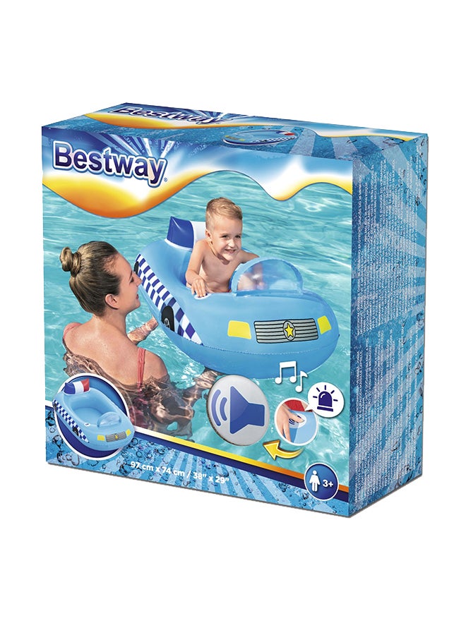 Bestway UV Care Funspeakers Police Car Baby Boat 97x74cm 97x74cm  - Image 2