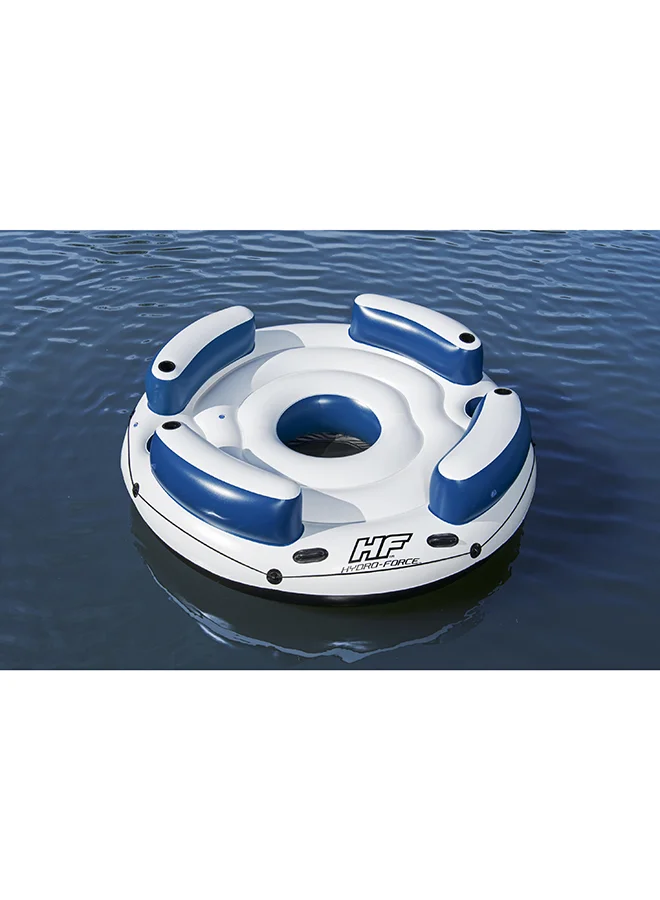 Bestway Hydro-Force Lazy Dayz 4-Person Inflatable Party Island 239 x 239 x 63.5cm 239 x 239 x 63.5cm