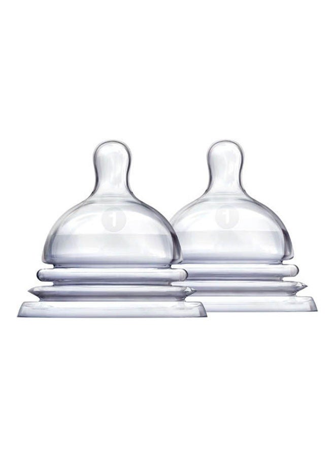 مونشكين Latch Stage 1 Anti Colic Nipple Bpa Free 2 Pack For Ages 0 Months+ 