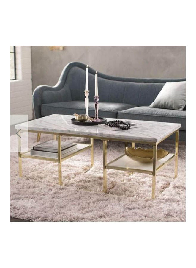 ماركة غير محددة Stainless Steel Rectangle Shine Table Multicolour 55X110X45cm 