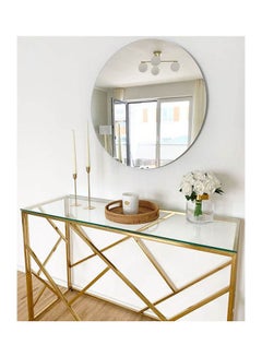 Generic Stainless Steel Rectangle Shine Console Multicolour 45X120X90cm 