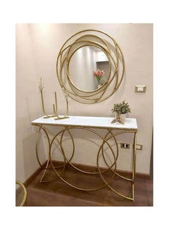 Generic Stainless Steel Rectangle Shine Console Multicolour 45X120X90cm 