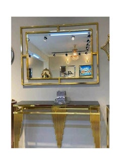 Generic Stainless Steel Rectangle Shine Console Multicolour 45X120X90cm 