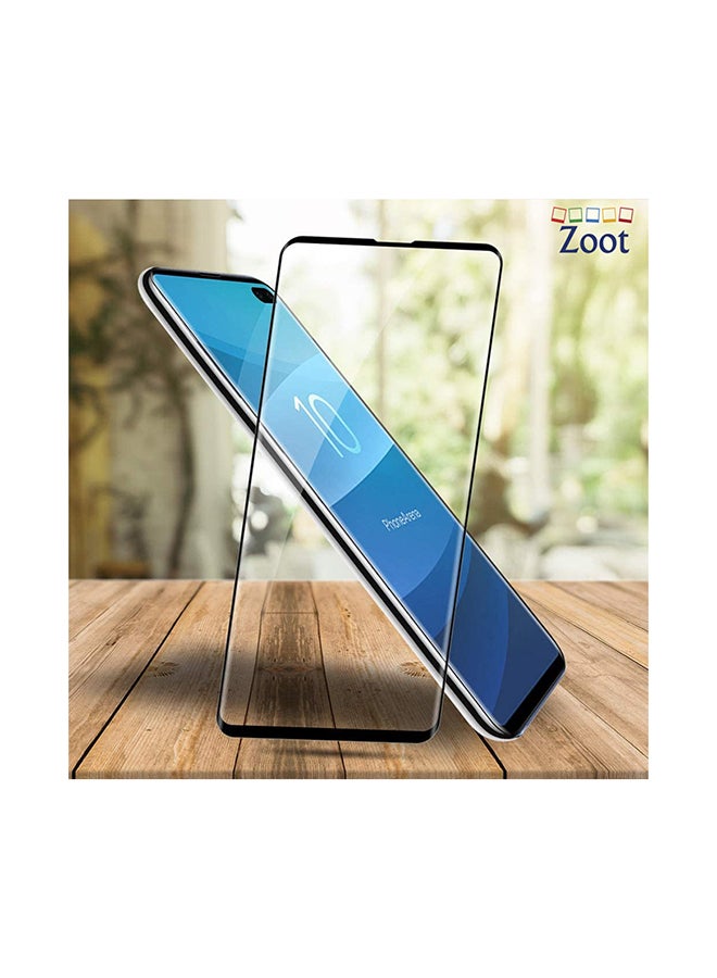 Zoot Tempered Glass Screen Protector Compatible For Samsung Galaxy S10 Black - Image 1