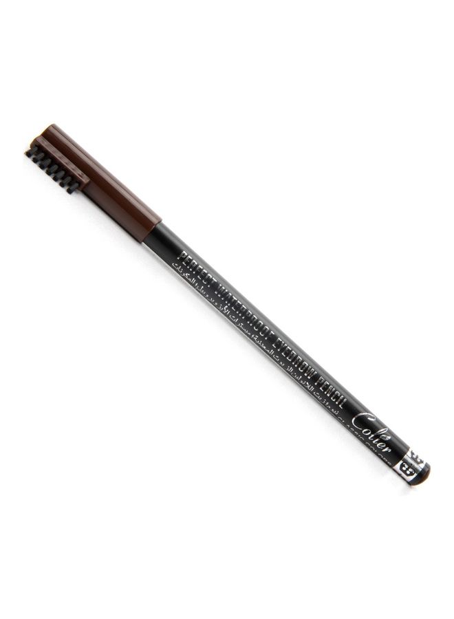 COLIER Perfect Waterproof Eyebrow Pencil With Brush Applicator Brown  - Image 4